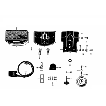 Rücklicht Zundapp KS 50 530-010, 011, 500