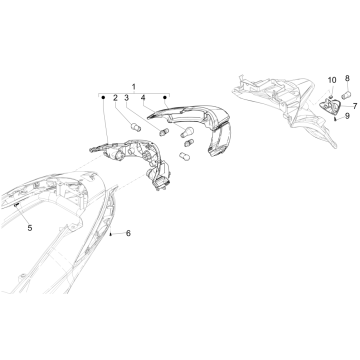 Rücklichter - Blinker Piaggio Liberty 50