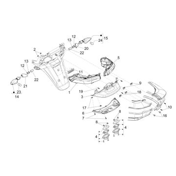 Rücklichter - Piaggio MP3 300 ie E4 LT BUSINESS - SPORT NOABS-ABS 2016 - 2018 (EMEA)
