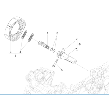Bremssättel hinten Vespa Sprint 125 4T 3V IE ABS