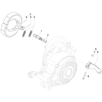 Hinterradbremse - Vespa Electrica 45KM/H E5 2021 (EMEA) Bremssatz