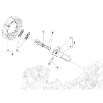 Hinterradbremse - Piaggio Liberty 125 4-Takt 3V IE ABS-Bremssättel (IGET Euro 5)