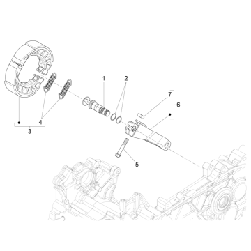 Hinterradbremse Piaggio Liberty 125 4-Takt 3V IE E3