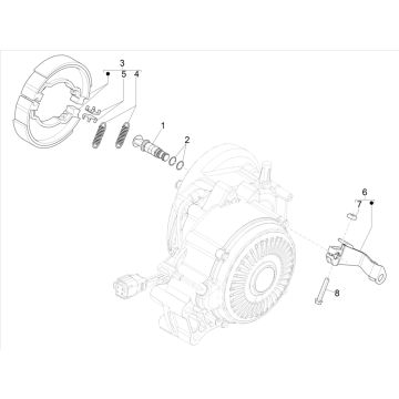 Vespa Elektrica 25/KMH SCH E5 2021 (EMEA) Hinterradbremse