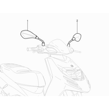Piaggio Typhoon 50 2-Takt-Spiegel Euro 3 2011