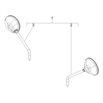 Rückspiegel Vespa GTV 250 4T 4V IE