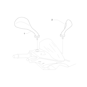 Rückspiegel Gilera Runner 50 SP 2010-2017