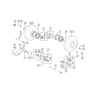 Hinterrad Kymco MXU 150