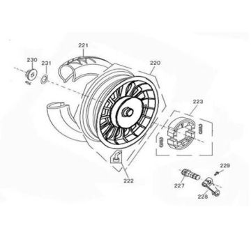 Hinterrad BTC Legend braun