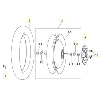 Goccia GEV2000 Hinterrad