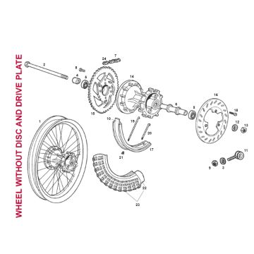 Hinterrad SENDA R X-TREME 2007 E2 3ED