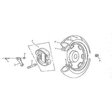 Hinterrad Turbo RG50 125 cc
