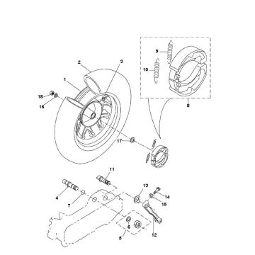Hinterrad Yamaha Bw 2-Takt