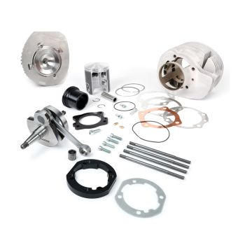 Adapterplattensatz inklusive Kurbelwelle Zylinder J und G 2 Prozent Spezial von WT zur Montage Polini/Malossi 210 Zylinder (Durchmesser 68,5 mm) auf Motorgehäuse PX80, PX125, PX150, Cosa125, Cosa150, Sprint Veloce150, GTR125 5901-, Super150