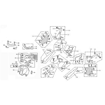 Vorderseite/Kappe Teile China Grande Retro GT2 Titan/Gold