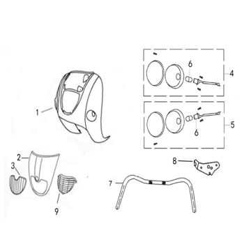 Vorderfront China Grande Retro GT2 cremefarben