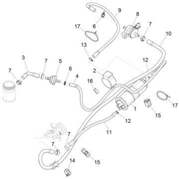 Piaggio Liberty 50 4-Takt-Verdunstungsschutzsystem