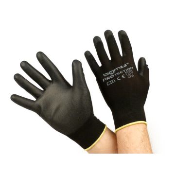 Arbeitshandschuhe mechanische Handschuhe Schutzhandschuhe BGM PRO-tection Feinstrickhandschuh 100 Prozent Nylon mit Polyurethan-Beschichtung Größe XL (10)
