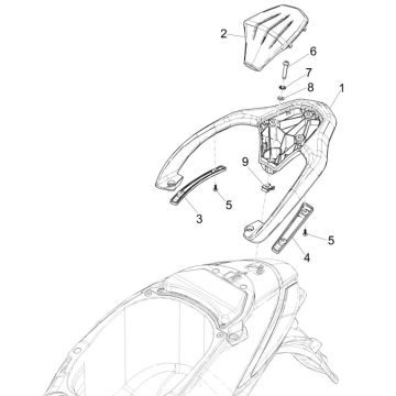 Piaggio Liberty 125 4-Takt 3V IE ABS Heckgepäckträger (IGET Euro 5)