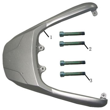 Gepäckträger hinten China Touring 50 4T AC Blau