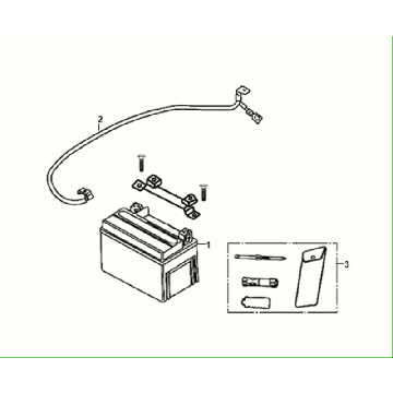 Batterie - Werkzeugsatz Sym Fiddle ll 50 4T AC Euro 5