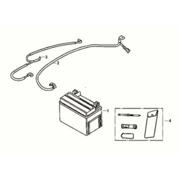 Batterie - Werkzeugsatz Sym Mio 50i 4T AC Euro 5