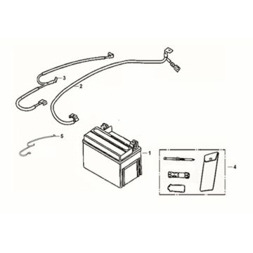 Battery - Tool Box Sym Orbit III 125I E5