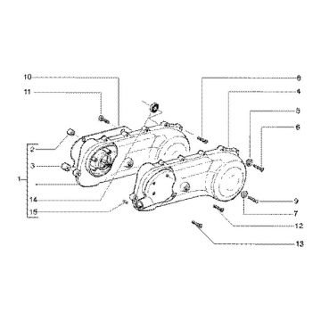 Gilera Runner 180cc FXR 2-Takt-Getriebedeckel