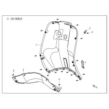 Legshield Agm Vx50 plus dunkelblau