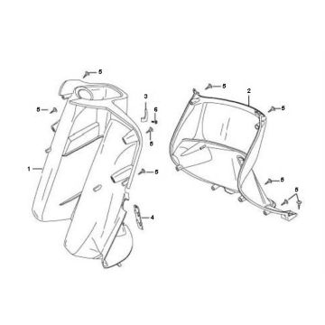 Beinschild Peugeot V-clic 4-Takt