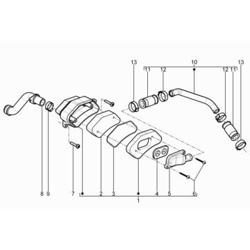 Sekundärluftversorgung Piaggio Typhoon 50 2-Takt Euro 3 2011