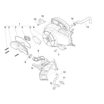 Luftfilter Vespa Sprint 50 4T 2V AC 25km/h
