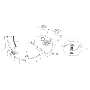 Benzintank Agm Supreme