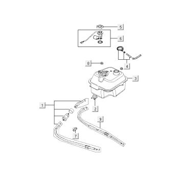 Benzintank Kymco Agility 12 4-Takt 125 blau