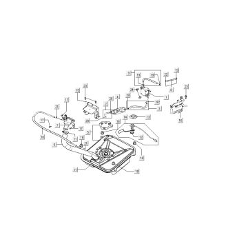 Benzintank - Tankgeber - Kraftstoffpumpe Kymco B&W 50 2T LC Silber