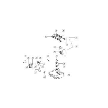 Kraftstofftank Kymco New Sento 4-Takt 50i rot