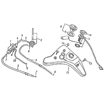 Benzintank Pronto Amaro 125cc