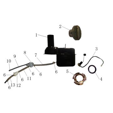 Treibstofftank Rover Exclusive rauchig