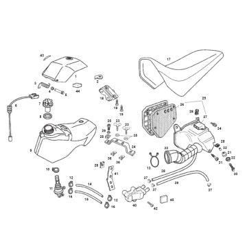 Treibstofftank SENDA R X-TREME 2007 E2 3ED