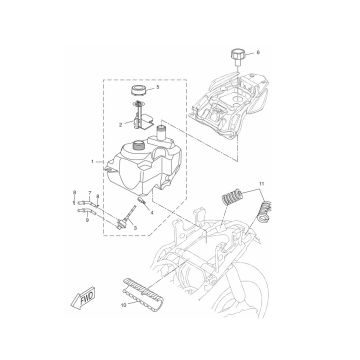 Benzintank - Tankgeber - Benzinhahn Yamaha Aerox 50 2T LC 2013