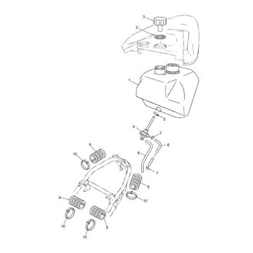 Benzintank - Tankgeber - Benzinhahn Yamaha Jog-RR 50 2T LC