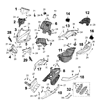 Beschichtung Peugeot Speedfight 3 4-Takt Schwarz