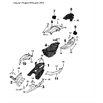 Beschichtung Peugeot Speedfight 4 LC schwarz grün