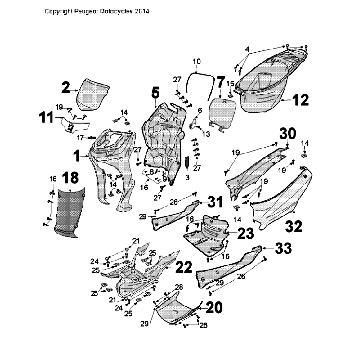 Überzug Peugeot Tweet Evo onyxgrau (I6)