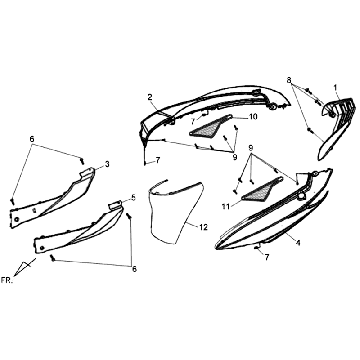 Überzug Sym Symphony SR (LX17348) kastanie