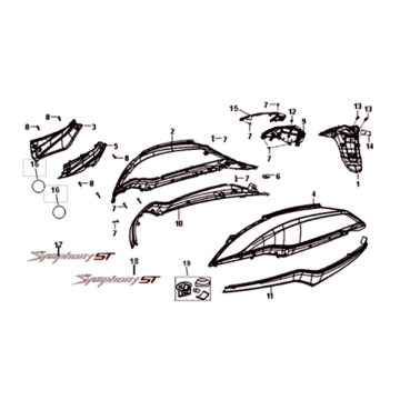 Sym Symphony ST 200I Weiße Beschichtung (WH-006)