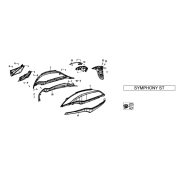 Sym Symphony ST E3 Weiß beschichtet (WH-006)