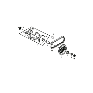 Keilriemen mit beweglichem Flansch Sym Jet 14