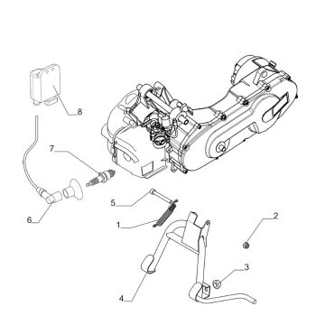 Zündspule - Haupständer Moto Martin Tir 45km 10 Zoll 2-Takt