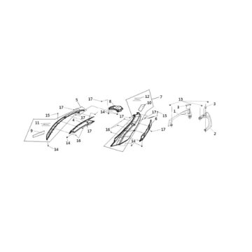 Body cover Sym Joymax Z 125 E4 BLUE (BU-301UL)